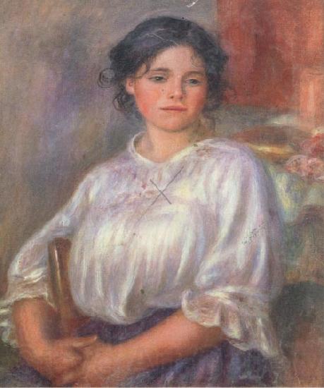 Pierre Renoir Seated Young Girl(Helene Bellon) Norge oil painting art
